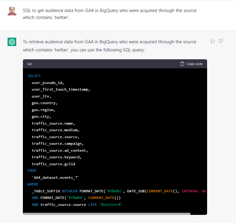 bigquery-63ff5b0762b4d-sej 面向数字营销人员和 SEO 的 25 个 ChatGPT 示例